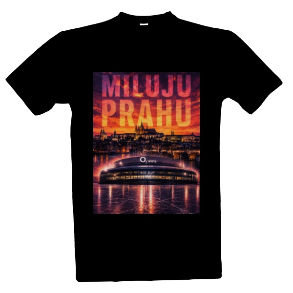 Tričko s potiskem Miluju Prahu O2 Arena