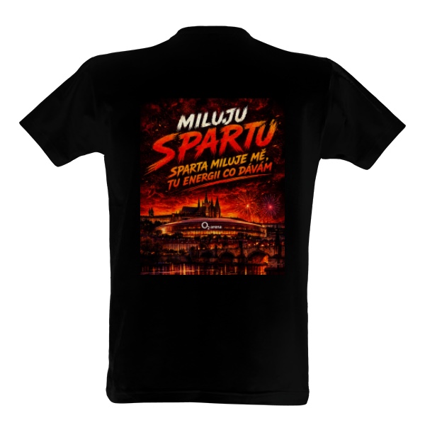 Tričko s potiskem Miluju Spartu Panorama