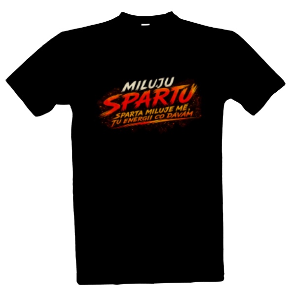 Tričko s potiskem Miluju Spartu Sparta miluje mě Panorama