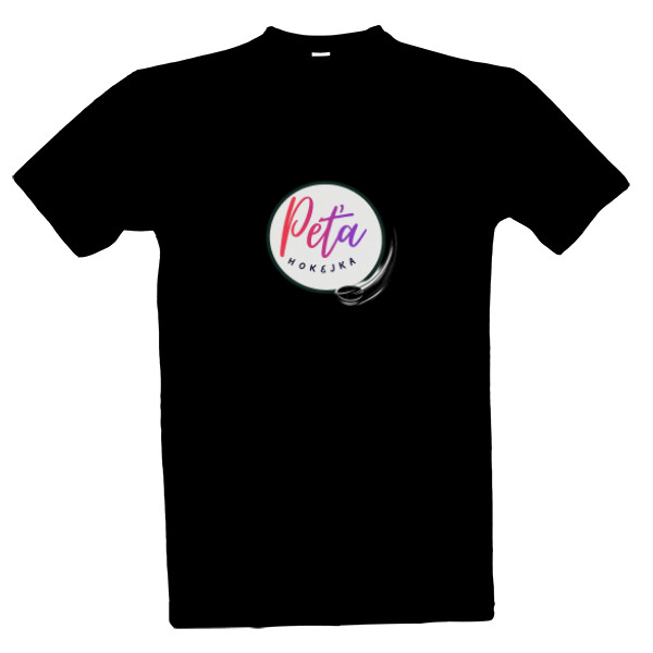 Tričko s potiskem Péťa Hokejka logo Kulatý